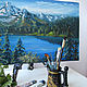 Painting mountain landscape 'Alps' - painting to order. Pictures. Lifia Art. Online shopping on My Livemaster.  Фото №2