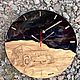 Настенные часы из дерева и смолы Мерседес бенц. Часы классические. HisCraft. Ярмарка Мастеров.  Фото №5