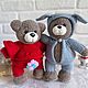 Вязаный мишка. Мягкие игрушки. kubareva_knit. Интернет-магазин Ярмарка Мастеров.  Фото №2