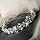 Wedding tiara and earrings. set of jewelry ' Vita', Bridal Tiara, Moscow,  Фото №1