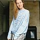 tunic: Blue long tunic with long sleeves, Tunics, Moscow,  Фото №1