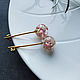 Earrings with pink ozotamnus. Stud earrings. shao. Online shopping on My Livemaster.  Фото №2