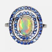 Украшения handmade. Livemaster - original item Sold. Silver ring with opal size 17. Handmade.