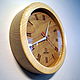 Wooden loft wall clock, elegant eco-style. Watch. Original wall clocks. My Livemaster. Фото №5