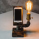 Order Phone stand in the Loft style ' Burnt''. uloft. Livemaster. . Table lamps Фото №3