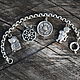 Chopard chain bracelet with Thistle pendant 925 silver. Chain bracelet. kot-bayun. My Livemaster. Фото №4