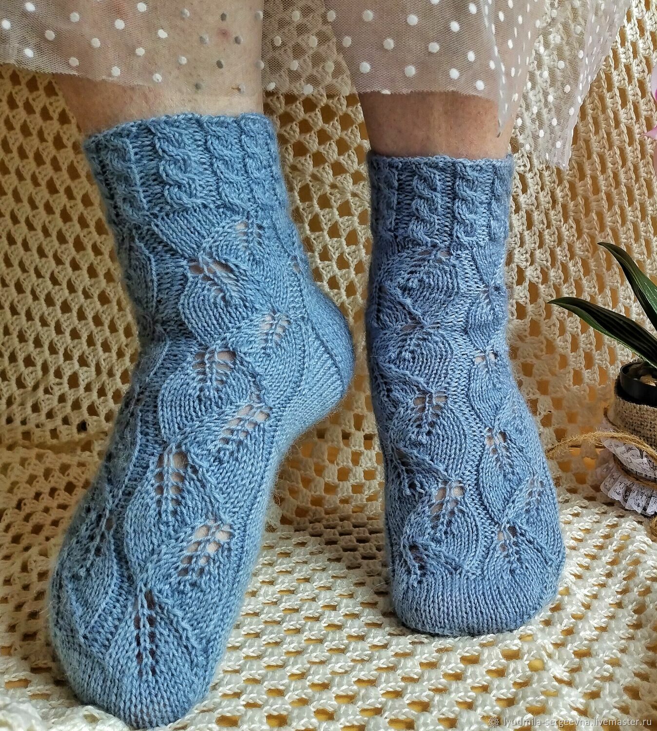 Носки шерстяные вязаные. Ажурные вязаные носки – купить онлайн на ...