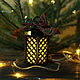 New Year's lantern made of wood, Christmas gifts, St. Petersburg,  Фото №1
