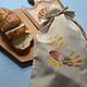 Льняной мешочек для хлеба " Bread", Кармашки, Раменское,  Фото №1