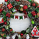 Christmas wreath 'Favorite holiday' 50 cm. Wreaths. Zuli. My Livemaster. Фото №5