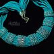 Turquoise Mood Necklace (397) designer jewelry, Necklace, Salavat,  Фото №1