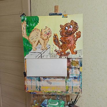 Картины и панно ручной работы. Ярмарка Мастеров - ручная работа Картины: ГАВ!!!. Handmade.