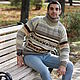 Order Men's sweater "Autumn Syphony". Authorial Knitting Gayane. Livemaster. . Mens sweaters Фото №3