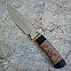 Knife 'Poloz-1' 95h18 birch bark. Knives. Artesaos e Fortuna. My Livemaster. Фото №5