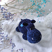 Куклы и игрушки handmade. Livemaster - original item Hippo blue. Handmade.