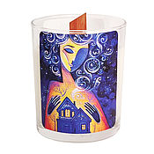 Сувениры и подарки handmade. Livemaster - original item candles: Natural AROMA CANDLE with an author`s print. Handmade.