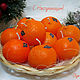 Christmas candle 'Mandarin'. Candles. Olga Stroeva. Online shopping on My Livemaster.  Фото №2