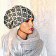 Order Stylish winter hat double women's ' Elina'. Natalie Wool -Art. Livemaster. . Caps Фото №3