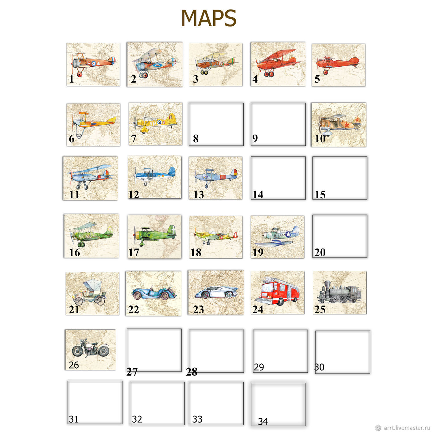 Машина поезд самолет на карте мира Картины для мальчика 6 шт купить в  интернет-магазине Ярмарка Мастеров по цене 300 ₽ – SPHGERU | Картины, ...