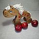 Horse stretcher, large. Rolling Toys. Shop Grizunok teether. My Livemaster. Фото №4