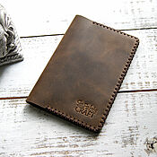 Сумки и аксессуары handmade. Livemaster - original item Passport cover is handmade from genuine leather. Handmade.