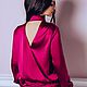 Silk blouse cherry. Blouses. Платья LOVARTY. Online shopping on My Livemaster.  Фото №2