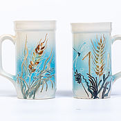 Винтаж handmade. Livemaster - original item Vintage mugs: paired handmade beer mugs. Handmade.