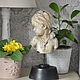 Busto de las niñas en el soporte Vintage decoración envejecida. Figurines. Decor concrete Azov Garden. Ярмарка Мастеров.  Фото №4
