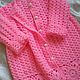 Cardigan sweater for girl 'Nadya' handmade. Sweatshirts for children. hand knitting from Galina Akhmedova. My Livemaster. Фото №6