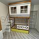 Детская двухъярусная кровать домик с лестницей -  индивидуальный проек. Кровати. SCANDI. Ярмарка Мастеров.  Фото №4
