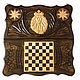 Handmade backgammon 'lion 2' Art. 029, Backgammon and checkers, Moscow,  Фото №1