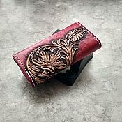 Purse, wallet, purse genuine leather