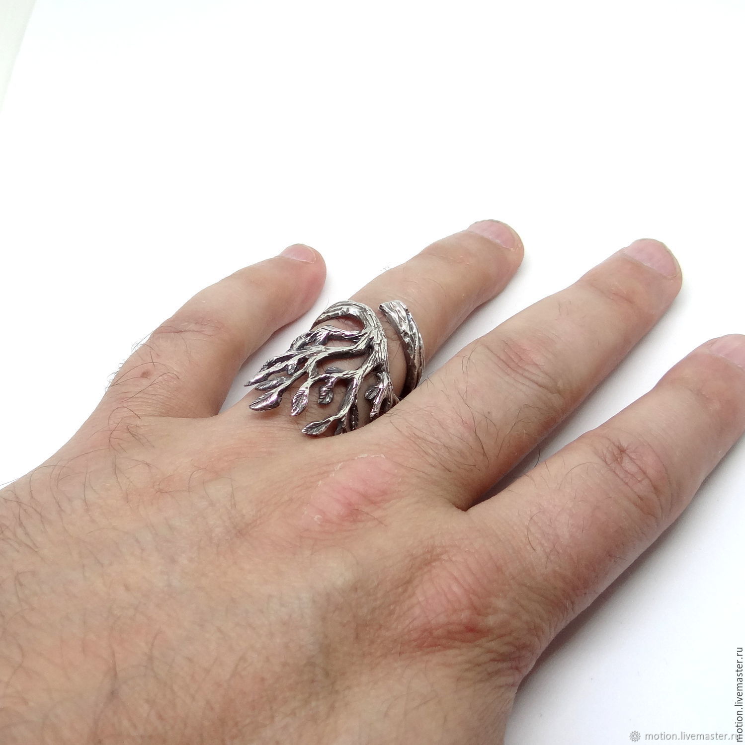 Серебряное кольцо Древо жизни