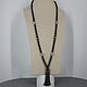 Sautoir with beaded brush and agate, Beads2, Velikiy Novgorod,  Фото №1
