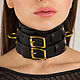 Bondage collar, BDSM collar, BDSM Set, Choker, Leather collar. Collar. goldbergatelier. Online shopping on My Livemaster.  Фото №2