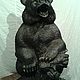 Sculpture of natural Ural stone ' Bear with a stump'. Figurines. Kamnerezy-urala. My Livemaster. Фото №4