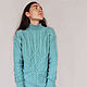 Author's elongated knitted sweater, women's woolen Jumper. Sweaters. Dobryy_vyaz. My Livemaster. Фото №4