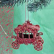 Сувениры и подарки handmade. Livemaster - original item Christmas Tree Toy Carriage. Handmade.