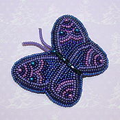 Украшения handmade. Livemaster - original item A beaded brooch Butterfly. Handmade.