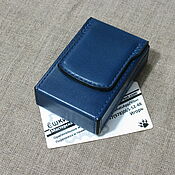 Сувениры и подарки handmade. Livemaster - original item Cigarette case or case for a pack of cigarettes blue. Handmade.