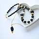 Necklace with shungite, onyx, agate in gold. Beads2. Solanda. My Livemaster. Фото №4