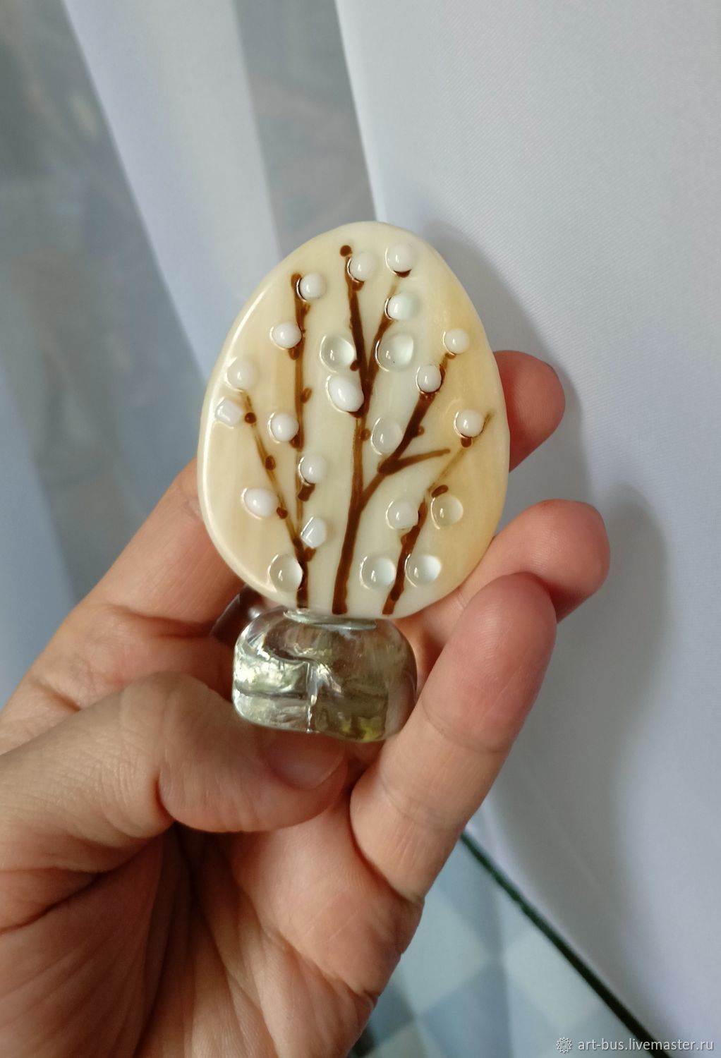 Стеклянные пасхальные яйца купить в интернет-магазине Ярмарка Мастеров ...