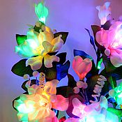 Букет-светильник "Орхидея с двумя веточками"