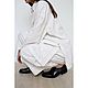 Рубашка унисекс из крапивной ткани Nettle Twill Baker Shirt White. Рубашки. VÄN Studio. Интернет-магазин Ярмарка Мастеров.  Фото №2