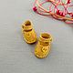 Sandals for doll ob11 color - bright yellow18mm, Clothes for dolls, Novosibirsk,  Фото №1