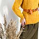 Джемпер свитер женский вязаный из мохера и шерсти оверсайз желтый зима. Джемперы. STYLEX. Ярмарка Мастеров.  Фото №5