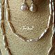 Роскошное ожерелье с жемчугом Biwa. Колье. Tira Bijou. Интернет-магазин Ярмарка Мастеров.  Фото №2