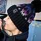 Шапка «AROUND The SKULL» - шапуля унисекс, с ярким узором из черепов, Шапки, Санкт-Петербург,  Фото №1
