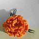 Order Decoration flower brooch orange-the color of the sunset. magnificent felt (magnificentfelt). Livemaster. . Brooches Фото №3