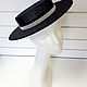 Low hat boater straw sinamay. Hats1. Exclusive HATS. LANA ANISIMOVA.. My Livemaster. Фото №4